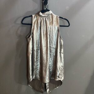 MAEVE - By Anthropologie Shimmery Silver Top